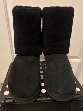 UGG Black Classic Short Shearling Boots